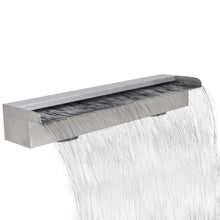 Load image into Gallery viewer, Rectangular Waterfall Pool Fountain Stainless Steel 23.6&quot;
