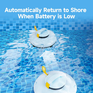 Lydsto Cordless Robotic Pool Cleaner Automatic Swimming Pool Vacuum Battery Infographic