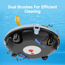 Load image into Gallery viewer, Lydsto Cordless Robotic Pool Cleaner Automatic Swimming Pool Vacuum Dual Brushes Infographic