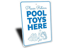 Load image into Gallery viewer, Pool Toys Sign Side View Left