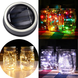 LED Outdoor Fairy Lights Multiple Colors and Solar Charging Cover