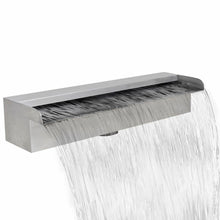 Load image into Gallery viewer, Rectangular Waterfall Pool Fountain Stainless Steel 11.8&quot;