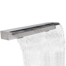 Load image into Gallery viewer, Rectangular Waterfall Pool Fountain Stainless Steel 59.1&quot;