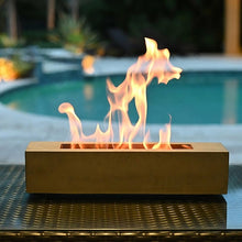 Load image into Gallery viewer, Outdoor Cuboid Burning Fire Pit Portable Concrete Fire Pit Base with Fire