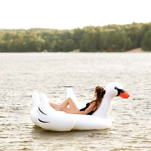 Swimline Original Giant Swan Ride-On Pool Float | 90621