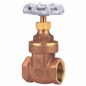 1/2" FIPT Lead Brass 200 psi TI-8 Series Gate Valve | VLZGV005F - NYC Pool Supplies