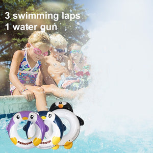 Inflatable Pool Tube for Kids 3 Packs Penguin Swim Ring Pool Floats Promo Picture