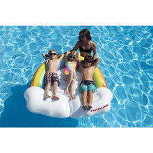 Load image into Gallery viewer, Swimline Inflatable Rainbow Pool Float Promo Picture 2