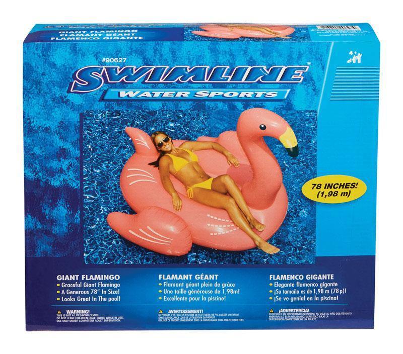 Swimline Pink Inflatable Pool Flamingo Float - NYC Pool Supplies