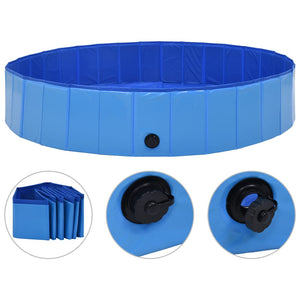 Foldable Dog Swimming Pool  - Blue Photo 2