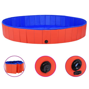 Foldable Dog Swimming Pool - Red 2