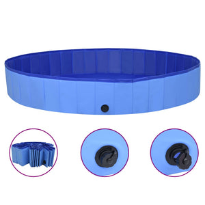 Foldable Dog Swimming Pool - Blue 2