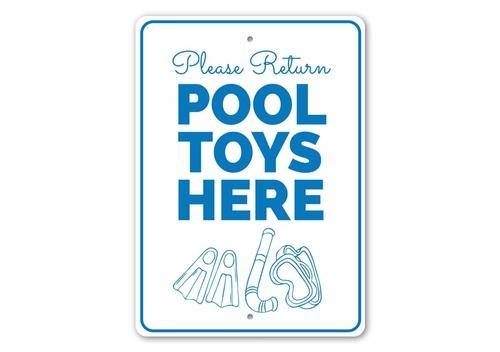 Pool Toys Sign - NYC Pool Supplies