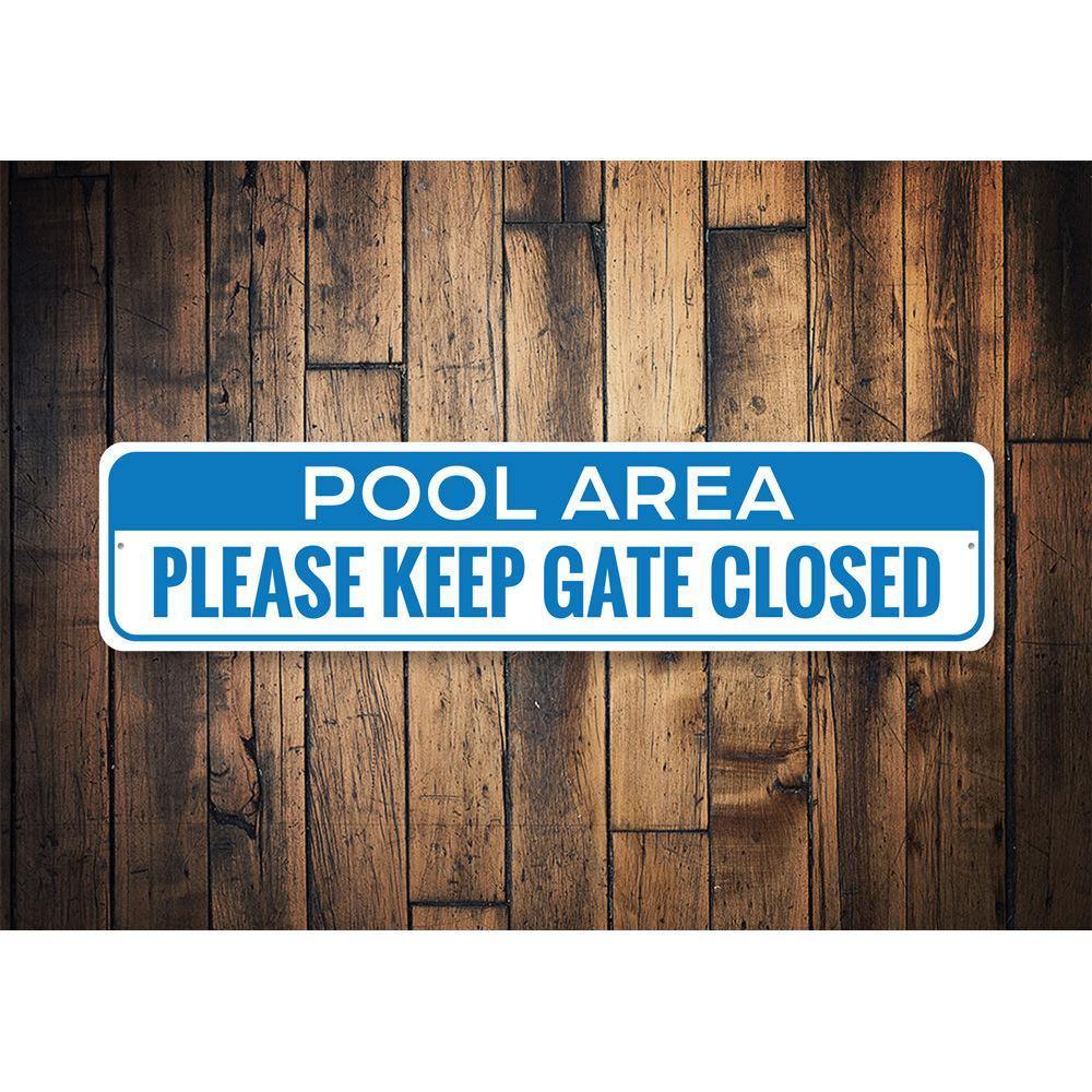 Pool Area Sign - Clear Guidelines for Poolside Safety – NYC Pool Supplies