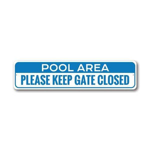 Pool Area Sign - NYC Pool Supplies