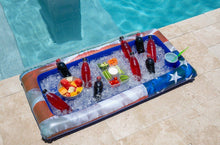 Load image into Gallery viewer, Stars and Stripes Jumbo Pool Cooler Main Photo Outside of Pool
