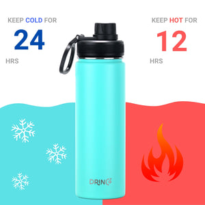 DRINCO® 22oz Stainless Steel Sport Water Bottle Facts